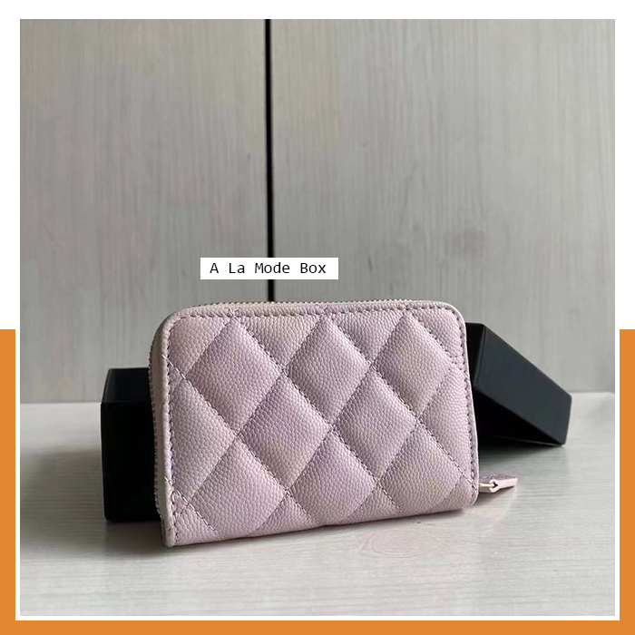 chanelcaviar-zip-coin-purse-card-holder-original-กระเป๋าในเหรียญ-ใส่บัตร