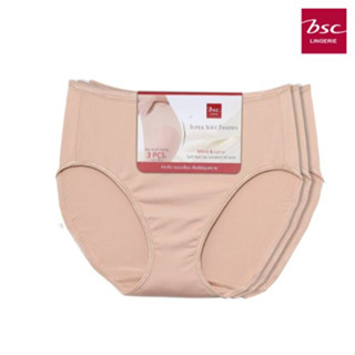 BSC LINGERIEกางเกงในเบสิค basic half แพ็ค 3 ชิ้น pack 3 pcs. BU4624