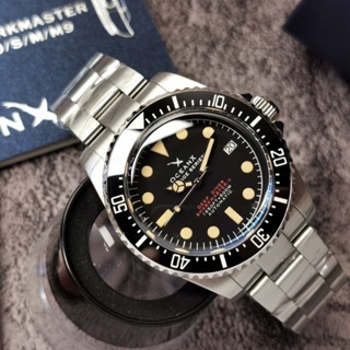 นาฬิกา OceanX VSMS521 (เข็มเบนซ์หน้าปัดดำ สไตล์ Vintage)​