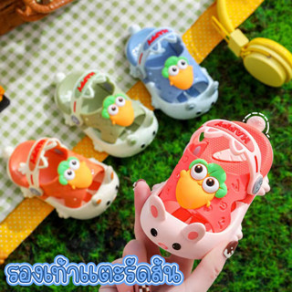 Babyonline(X262)F5 รองเท้าแตะยางPVCลายการ์ตูนสำหรับเด็ก1-3ปี มีกันลื่น พื้นนิ่ม น้ำหนักเบา