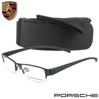 PORSCHE DESIGN แว่นตา รุ่น P 9022 C-2 สีเทา ทรงสปอร์ต วัสดุ Stainless Steel ขาข้อต่อ