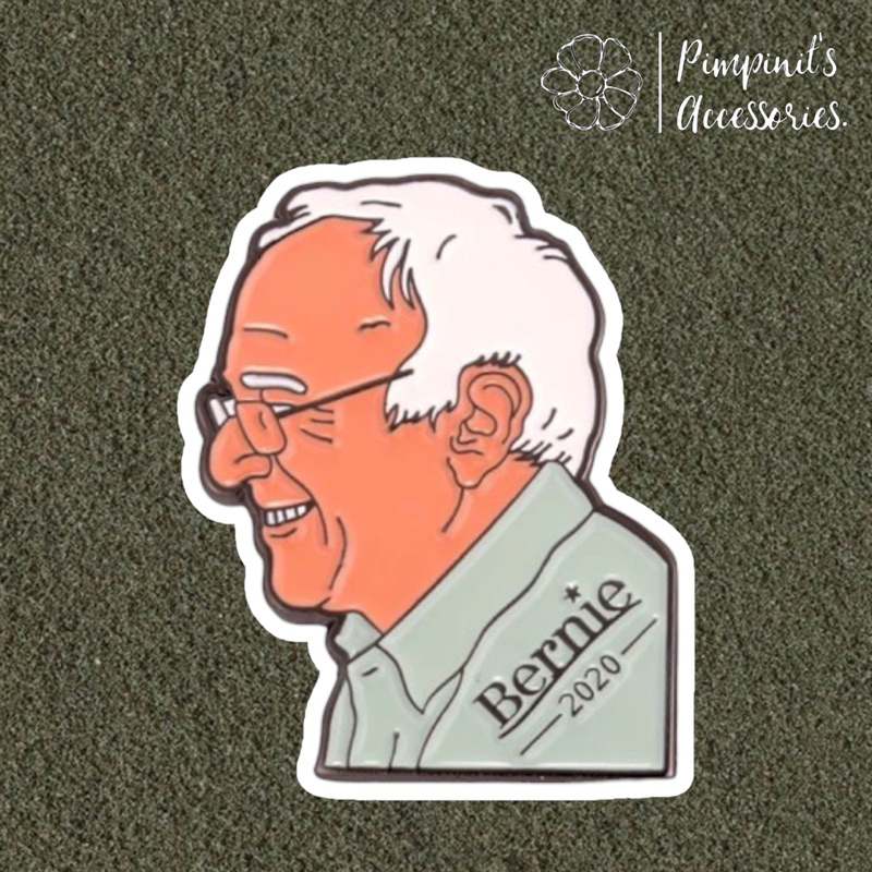 ʕ •ᴥ•ʔ พร้อมส่ง : เข็มกลัดลายเบอร์นี แซนเดอร์ส | ”Bernie 2020” - Bernie ...
