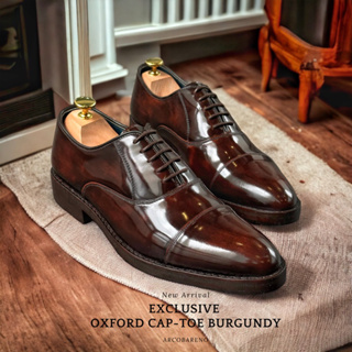 502-1 Arcobareno​ Oxfords​ Cap-Toe Burgundy​ Wooden Soles