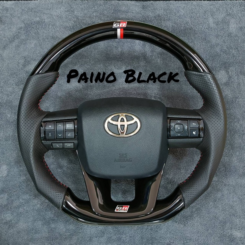 พวงมาลัย-toyota-ทำคาร์บอนสี-paino-black-ขายขาด-ยกเซ็ตตามรูปครับ