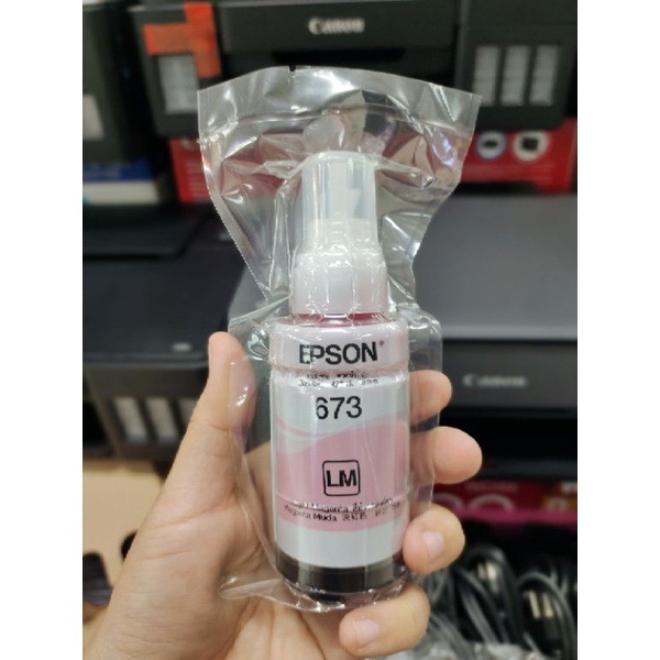 หมึก Epson 673 หมึกแท้ 6สี หมึกเติมของแท้ 1️⃣0️⃣0️⃣% แบบไม่มีกล่อง L800 ...