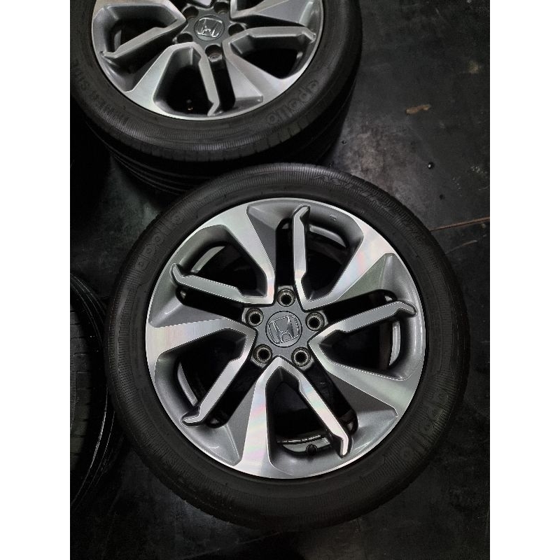 แม็ก-honda-accord-g10-ขอบ-17-5-114-ใส่-honda-accord-civic-crv-hrv-brv-ได้เลยพร้อมยางสภาพสวยใช้ยาวๆ