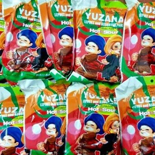 YUZANA LEPHET HOT AND  SOUR  ASSORTED FRIES NETWT 64GM *10 PACKS 79B