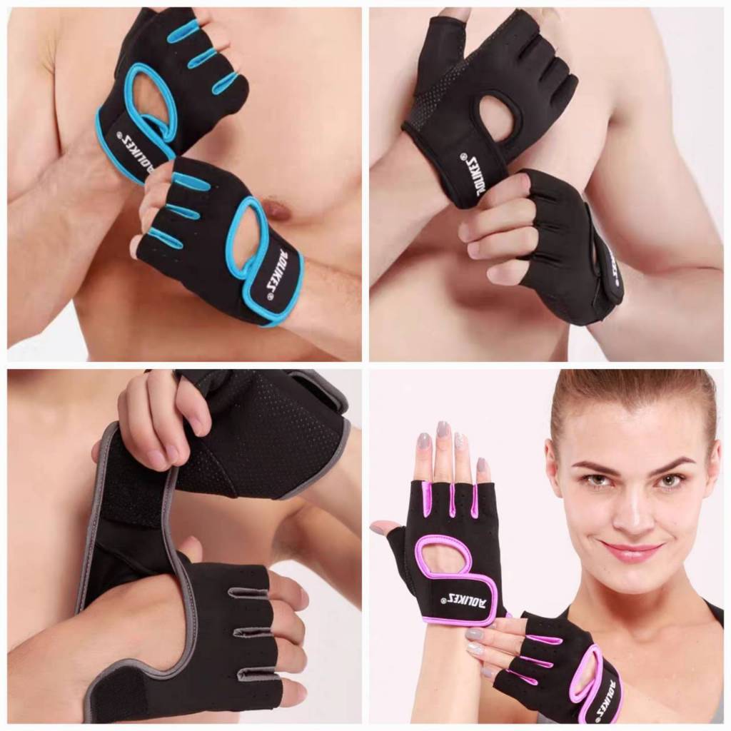 ภาพหน้าปกสินค้าAOLIKES รุ่น1678 สินค้าพร้อมส่ง ถุงมือฟิตเนส ถุงมือออกกำลังกาย (เป็นคู่)