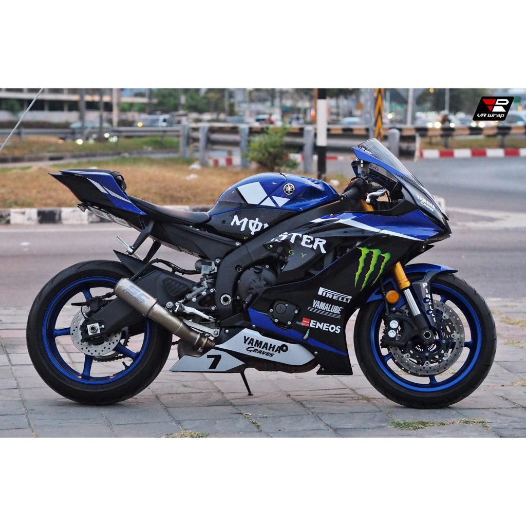 สติ๊กเกอร์ yamaha R6 ลาย Racing 2 | Shopee Thailand