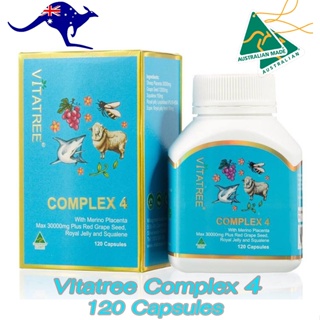 Vitatree Complex 4 120 Capsules ,รวมสุขภาพความงามสวยคูณ4(4 คุณค่าที่ดีที่สุดของออสเตรเลียแท้ )**หมดอายุ 03/2024**