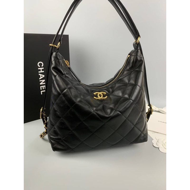 Chanel Maxi Hobo bag(Ori) 📌size 35x37x11 cm. 📌สินค้าจริงตามรูป