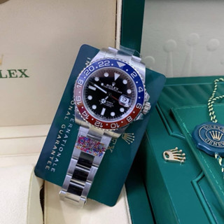 นาฬิกา Rolex GMT  Swiss โรงงาน: Clean  Factory Cal 3186 สลับแท้