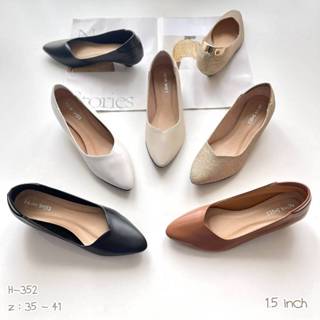 Niwa shoes รองเท้าสตรี ส้นสูง รหัสH -352 หนังPU นิ่ม ใส่สบาย