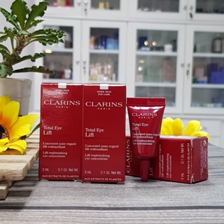 ราคาต่อ 1ชิ้น Clarins Total Eye Lift 3ml ผลิตภัณฑ์บำรุงรอบดวงตา ผลิต11/2022