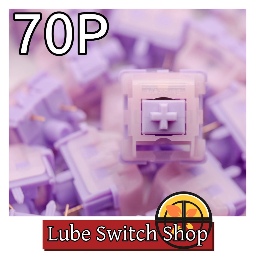 Sarokeys Sakura Purple V2 45 70 ชิ้น ลูปแล้ว Lubed Tactile Switch