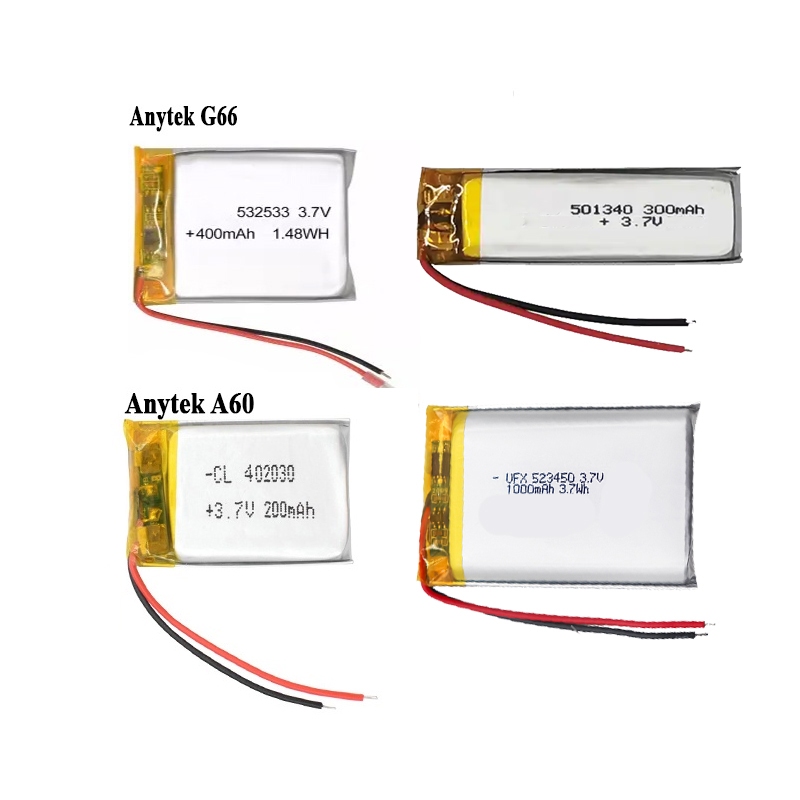แบตเตอรี่กล้อง 501340 402030 532533 523450 3.7V polymer lithium สำหรับ ...