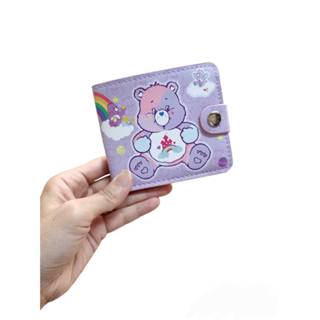 พร้อมส่ง กระเป๋าตังค์ Care Bear หนัง pu  - มีช่องใส่เหรียญ และช่องใส่บัตรด้านใน - ขนาด 11×9.5 cm