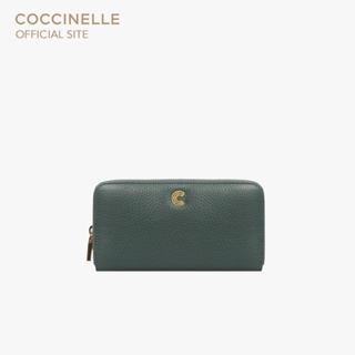 COCCINELLE กระเป๋าสตางค์ผู้หญิง รุ่น MYRINE WALLET 110401 สี KALE GREEN
