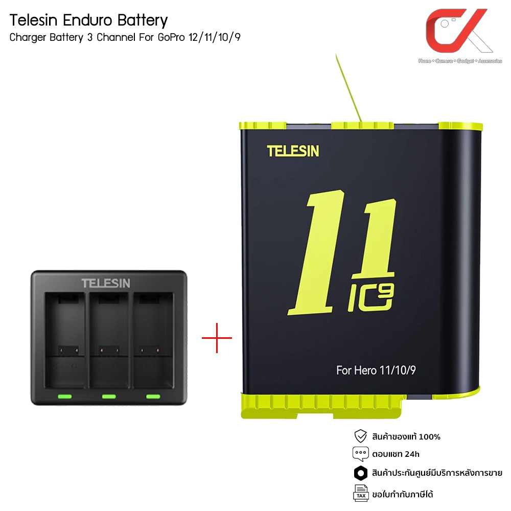 telesin-rechargeable-enduro-battery-for-gopro-hero-12-11-10-9-charger-battery-3-channel-แบตโกโปรพร้อมแท่นชาร์จ