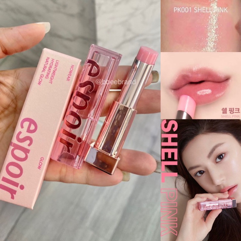 espoir-nowear-glow-lip-balm-4-5g-ลิปบาล์มมีสีที่ให้ความชุ่มชื้นขั้นสุด-แต่ไม่เหนอะหนะปาก