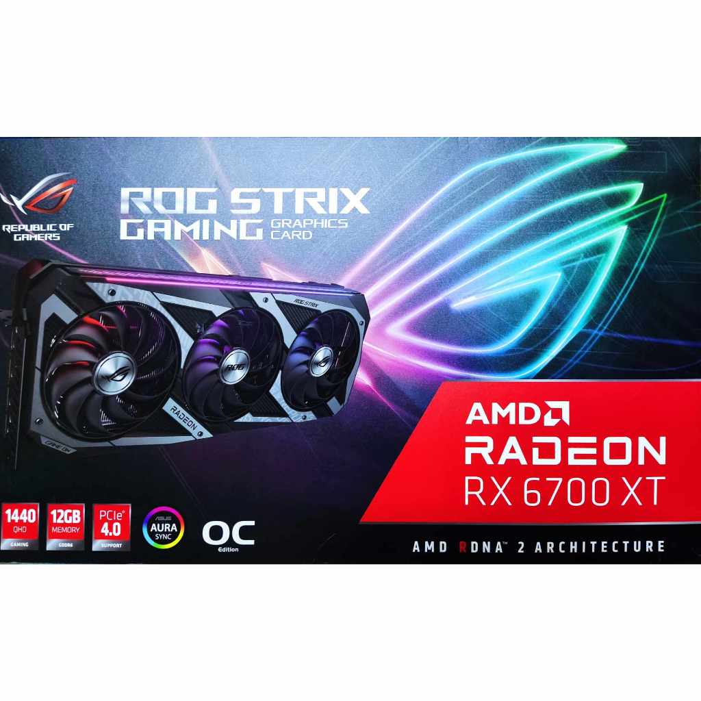 RX 6700 XT ROG STRIX OC มือ1เก่าเก็บ | Shopee Thailand