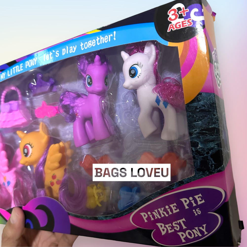 ส่งเร็วมีของแถม-ตุ๊กตา-มายลิตเติ้ลโพนี่-my-little-pony-มายลิตเติ้ลโพนี่-เรนโบว์-แดช-พิงค์กี้-พาย-แรริตี้