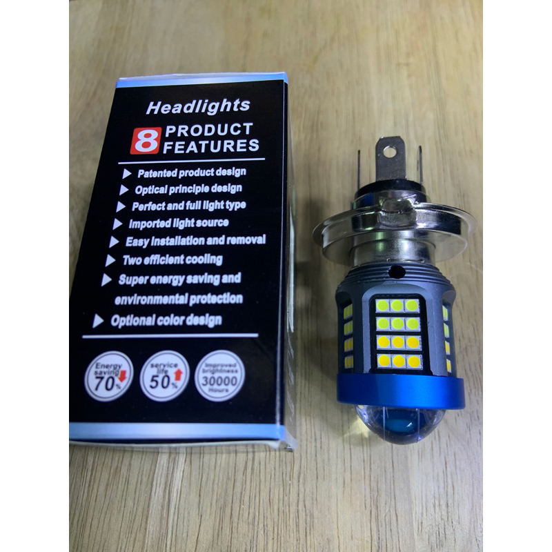 ไฟหน้า led มอเตอร์ไซด์ 2สี ขาว-เหลือง มีโปรเจคเตอร์ | Shopee Thailand