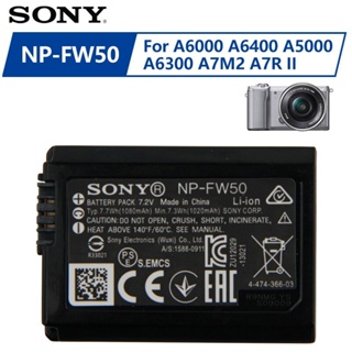Original Sony แบตเตอรี่ NP-FW50สำหรับ SONY A6000 Α6000 A6400 A5000 A6300 A7M2 A7R II 1080MAh แท้ห้องนอนแบตเตอรี่