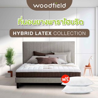 ภาพหน้าปกสินค้าWoodfield ที่นอนยางพารา นำเข้าจากประเทศเบลเยี่ยม รุ่น E-Hybrid / S-Hybrid สเปคนุ่มแน่น-นุ่มสบาย ส่งฟรี ที่เกี่ยวข้อง