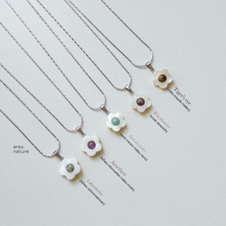 (ares.nature) สร้อยหิน รุ่น Blossoms necklace