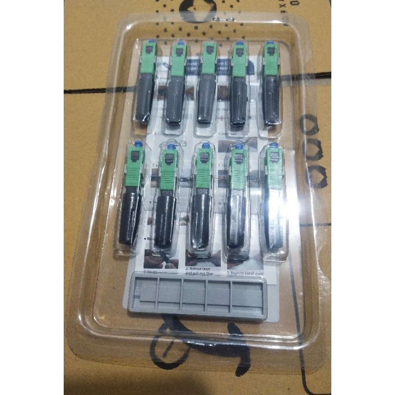 หัวไฟเบอร์ออฟติก Fast Connector SC APC 10หัว/แผง | Shopee Thailand