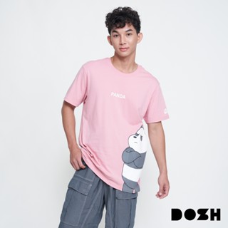 DOSH UNISEX T-SHIRTS WE BARE BEARS เสื้อยืดคอกลม แขนสั้น DBBMT5025-PI