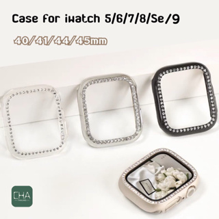 ภาพหน้าปกสินค้าเคส watch diamond case สําหรับ watch 9 8 Se 7 6 5 4 Se เคส ขนาด41/40mm 44/45มมเคสสําหรับแอปเปิ้ลวอช ที่เกี่ยวข้อง