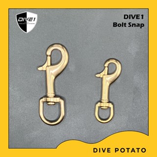 Dive1 Rose Gold Stainless Steel Bolt snap Single snap 90mm / 70mm for scuba diving ตะขอเกี่ยวอุปกรณ์สำหรับการดำน้ำลึก