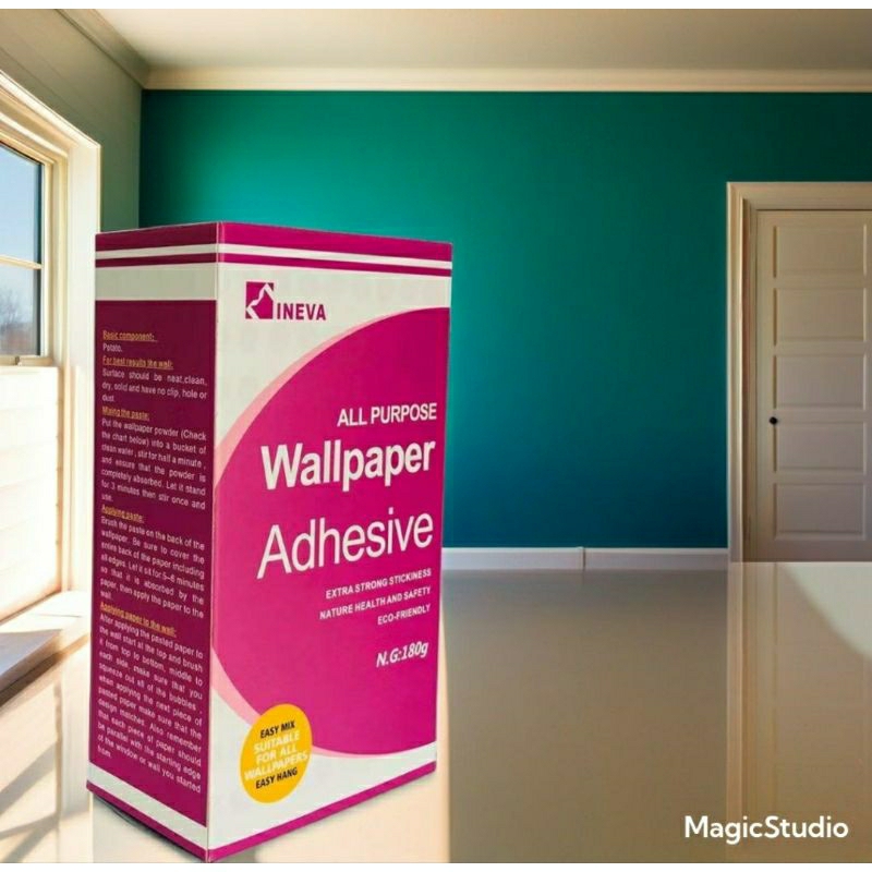 กาววอลล์เปเปอร์อเนกประสงค์ Wallpaper Glue 180g (ติดได้ 5 ม้วน) Shopee