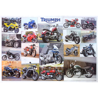 โปสเตอร์ รูปถ่าย รถมอเตอร์ไซค์ บิ๊กไบค์  ไทรอัมพ์ TRIUMPH Motorcycle 2002-2012 POSTER 24”X35” BRITISH Motorbike