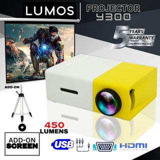 เช็ครีวิวสินค้าโปรเจคเตอร์ Y300 โปรเจคเตอร์พกพาขนาดเล็ก HD 1080P LED โทรศัพท์แล็ปท็อป Android HDMI USB โปรเจคเตอร์ขนาดเล็ก