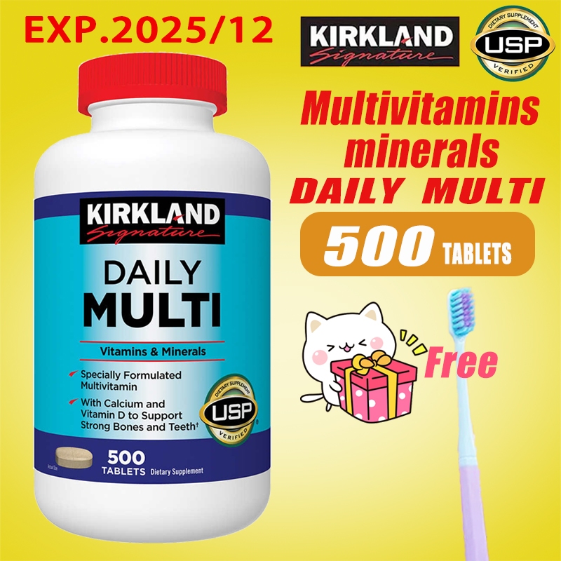 Kirkland Daily Multi Daily Multi 500 Tablets multi vitamins Shopee