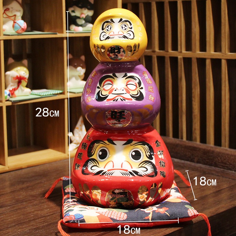 ดารุมะ-สูง-28cm-daruma-ญี่ปุ่น-ตุ๊กตามงคล-มั่งคั่งร่ำรวย-ขอพรให้สมหวัง-สูง-3-ชั้น-ขนาด-14-14-28-cm