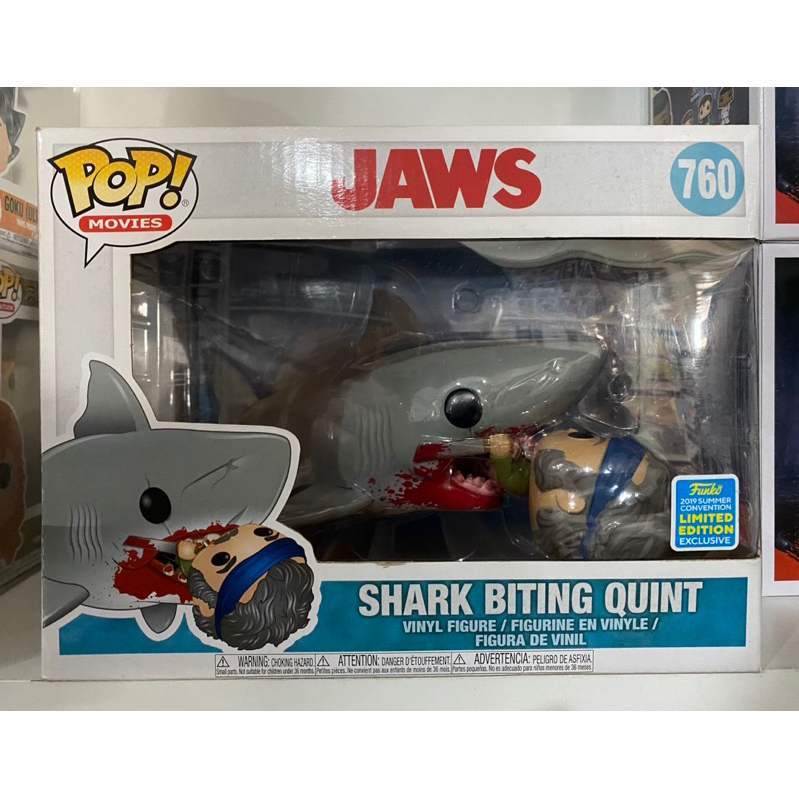 Funko Pop Jaws Eating Quint ขนาด 6 นิ้ว SDCC 2019 Exclusive 759