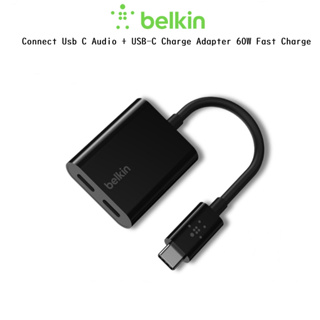 ฺBelkin Connect Usb C Audio + USB-C Charge Adapter 60W Fast Charge อแดปเตอร์หัวแปลง ชาร์จ ฟัง คุย Samsung iPad(ของแท้...