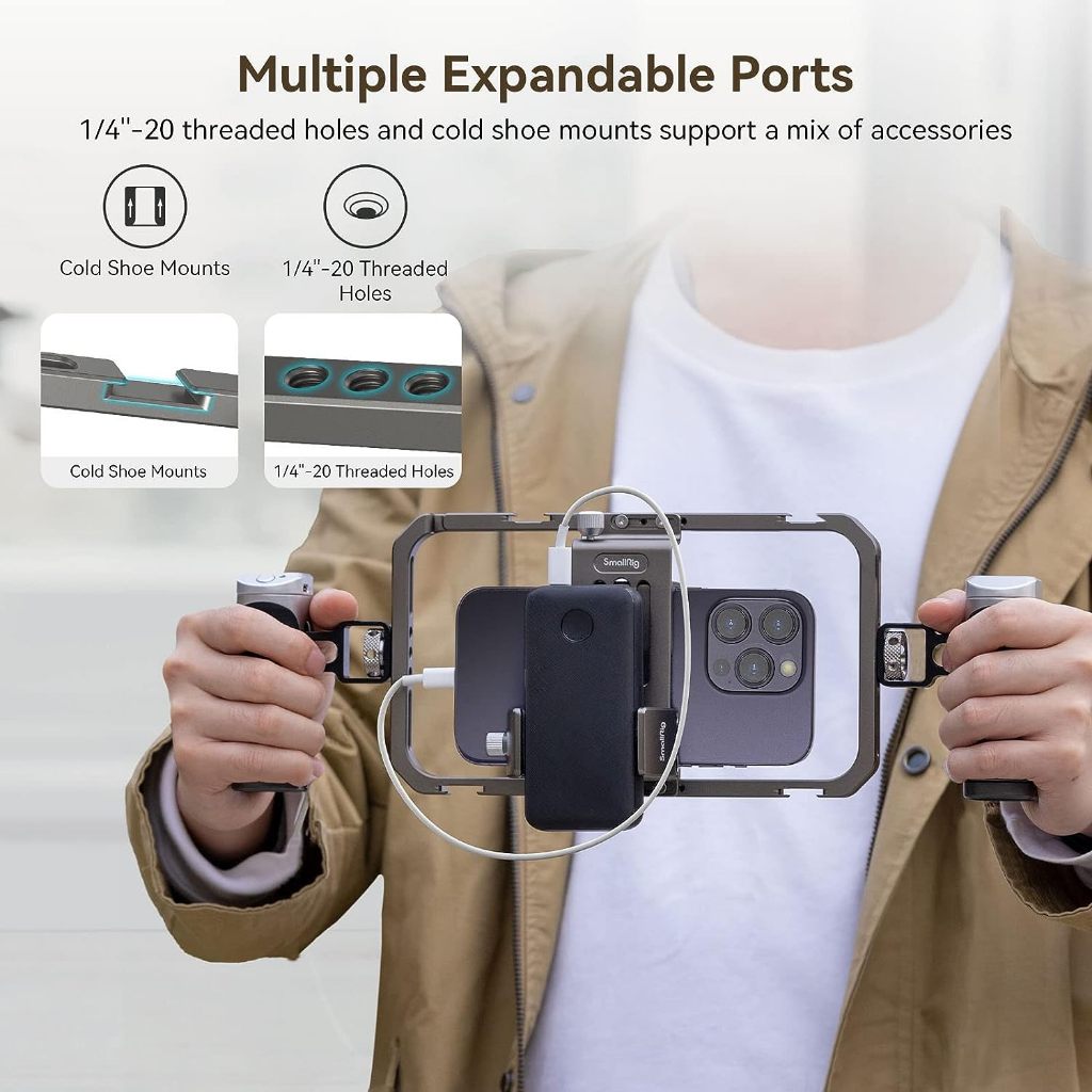 Smallrig Vlog Kit ที่วางโทรศัพท์อเนกประสงค์ All-In-One Video Kit Ultra ...