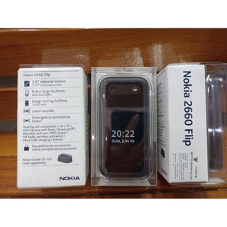 Nokia 2660 Flip 4G (128MB+48MB หน้าจอ 2.8 นิ้ว เครื่องศูนย์ไทย รับประกัน 1 ปี