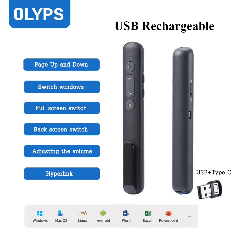 Olyps wireless presenter ppt pointer laser