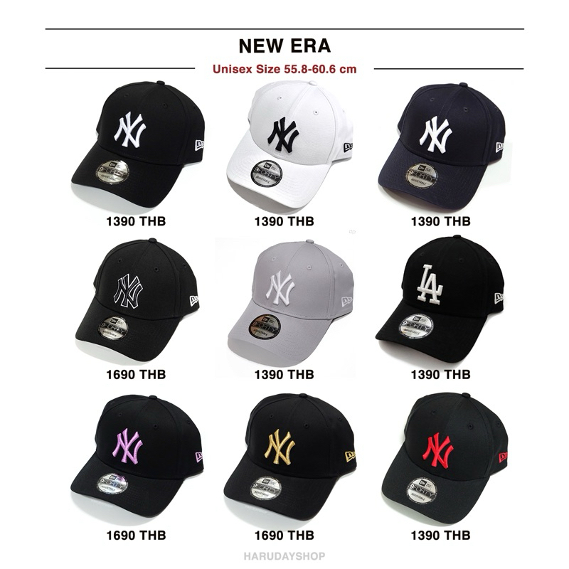 หมวก NY New Era ของแท้ จากอังกฤษ พร้อมส่งทุกสี✨ | Shopee Thailand