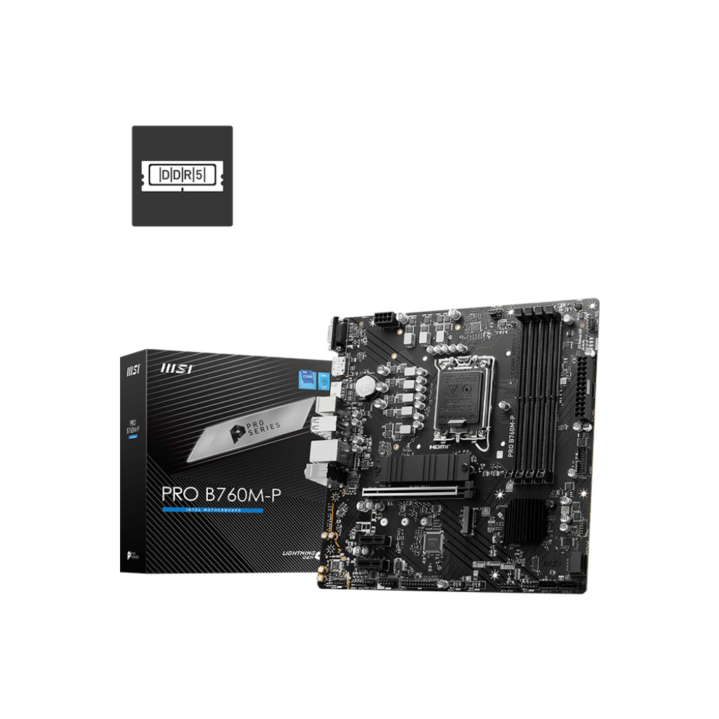 MSI PRO B760M-P DDR5 LGA1700 (3Y) CR4-001049 | Shopee Thailand