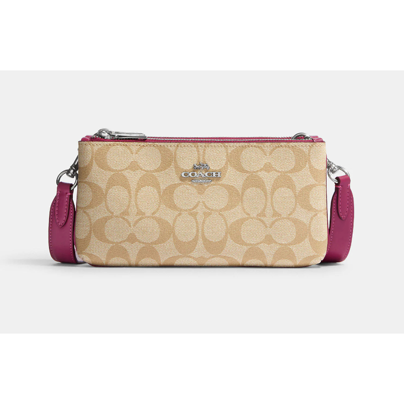 Double Zip Crossbody In Signature Canvas Shopee Thailand