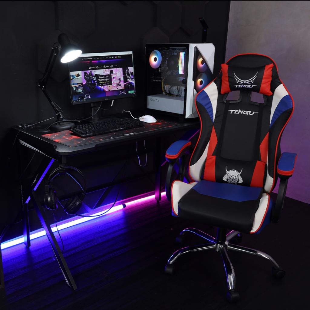 Tengu Onimaru เก้าอี้เกมมิ่ง Gaming Chiar E-Sport  รุ่น Onimaru เก้าอี้สีแดง สีขาว สีดำ สีชมพู  ปรับเอนนอนได้ 135 องศา ปรับขึ้นลง ราคาดี เรียบหรู ดูเท่ห์