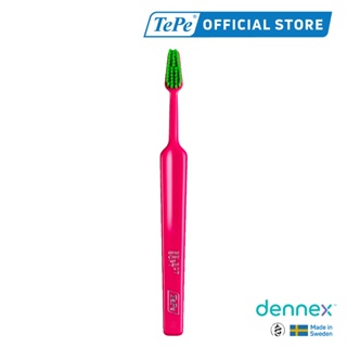 TePe Colour Soft แปรงสีฟันขนนุ่มสีเขียว เทเป้ คัลเลอร์ ซอฟท์ 1 ชิ้น ด้ามคละสี by Dennex