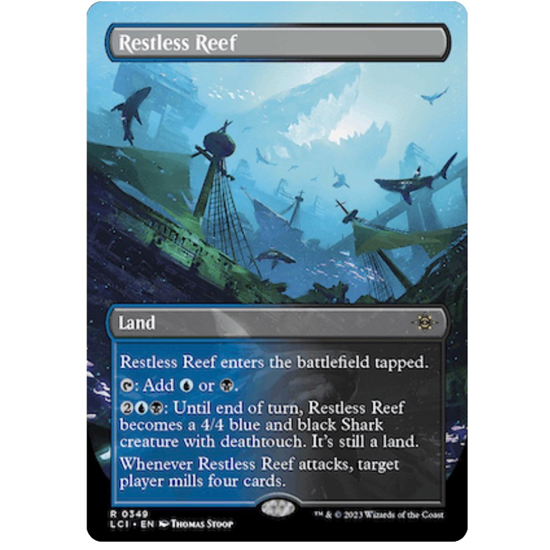 The Lost Caverns of Ixalan Variants: Restless Reef (0349 - Borderless ...